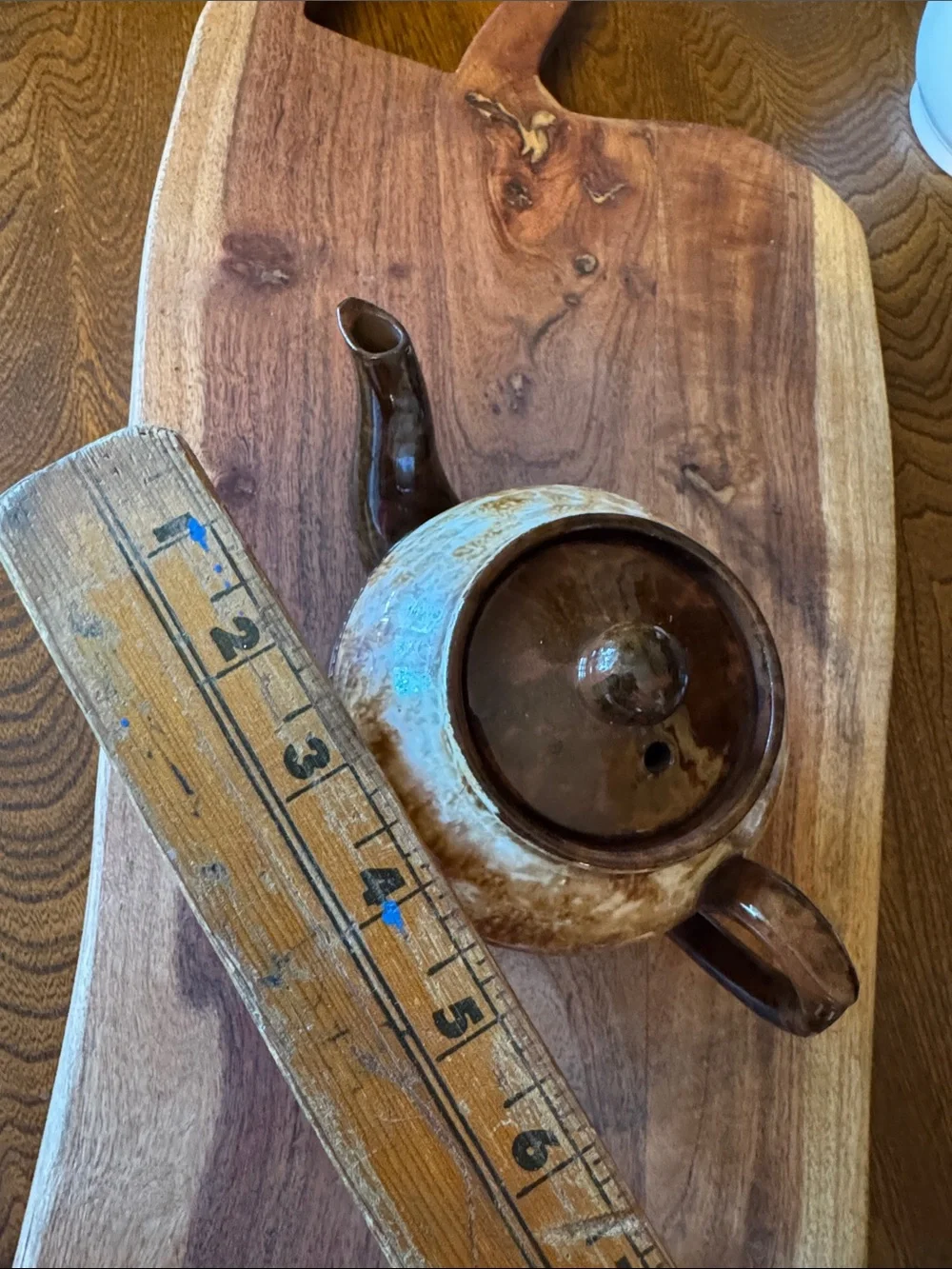 VTG Arthurwood Ceramic Teapot with Amber Glaze